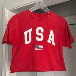 Red USA Graphic T-Shirt
